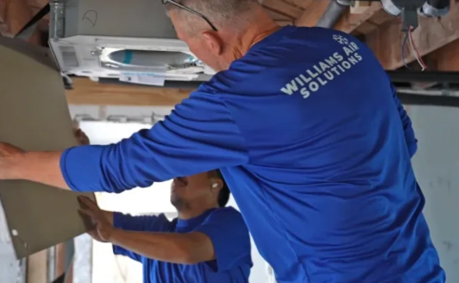 Williams Air Solutions technicians ready for air conditioning service in Greenbriar, Florida